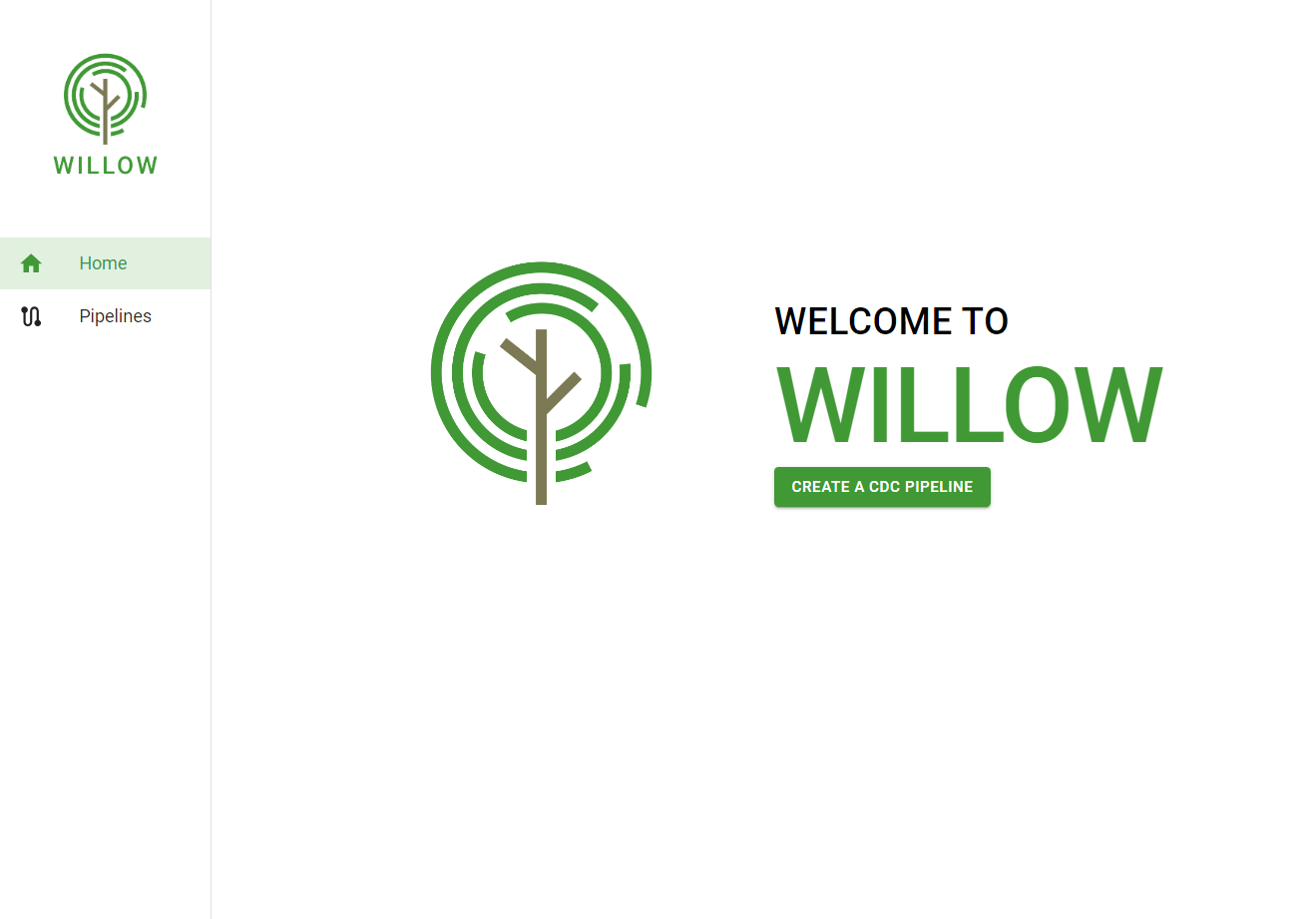 Willow's home page.